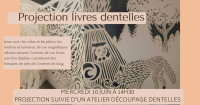 Projection livres dentelles