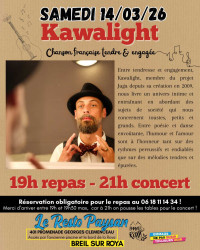 Repas-concert au resto paysan : Kawalight