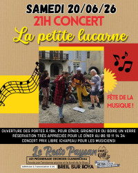 Resto paysan : concert " la petite lucarne"
