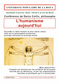 Conférence "L'humanisme aujourd'hui"