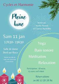 Cycles et harmonie : pleine lune