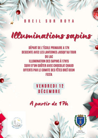 Illuminations des sapins