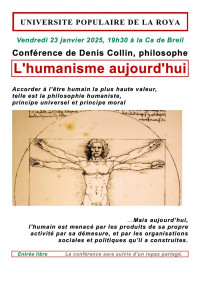 Université populaire : L'humanisme aujourd'hui