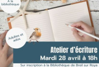 Atelier d'écriture