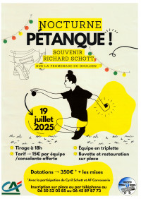 Nocturne pétanque Souvenir Richard Schott