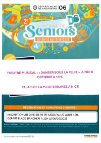 2ème Quinzaine des Séniors - Théâtre Musical
