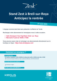 Stand ZEST déporté à Breil sur Roya