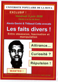 Université populaire : Les faits divers !