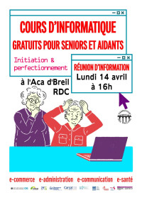 Cours d'informatique pour seniors et aidants