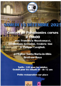 Concert de polyphonies corses