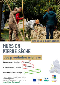Atelier restauration murs en pierres sèches