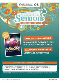 2ème Quinzaine des Séniors - Concert Balavoine